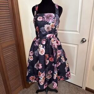 christian siriano prom dress Floral and Mesh Pleated Tulle Ball Gown